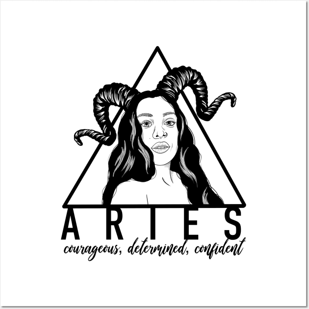 Aries Girl Wall Art by Annabalynne